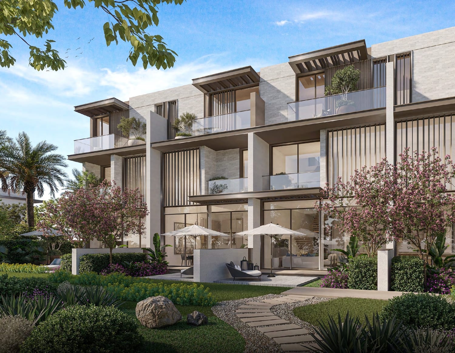 Nad Al Sheba Gardens Phase 7 by Meraas, image 1 of 20. Render supplied by developer.
