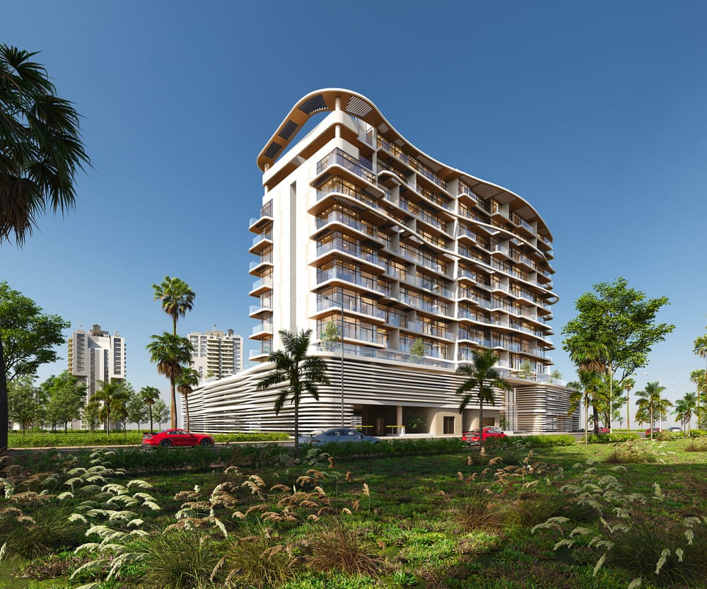 Floarea Vista by Mashriq Elite Developments, Discovery Gardens. Render supplied by developer.