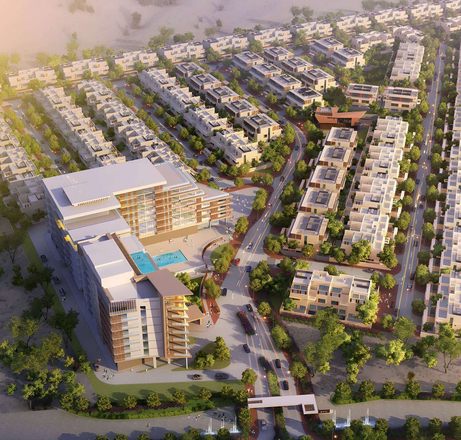 California Village by GFH Real Estate Development, image 6 of 12. Render supplied by developer.