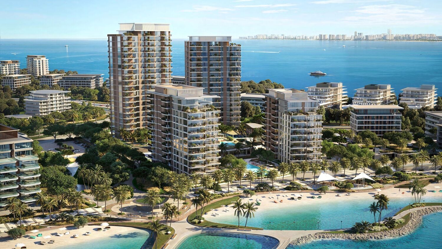 Bay Grove Residences Phase 1, 2 and 3 by Nakheel, image 2 of 22. Render supplied by developer.