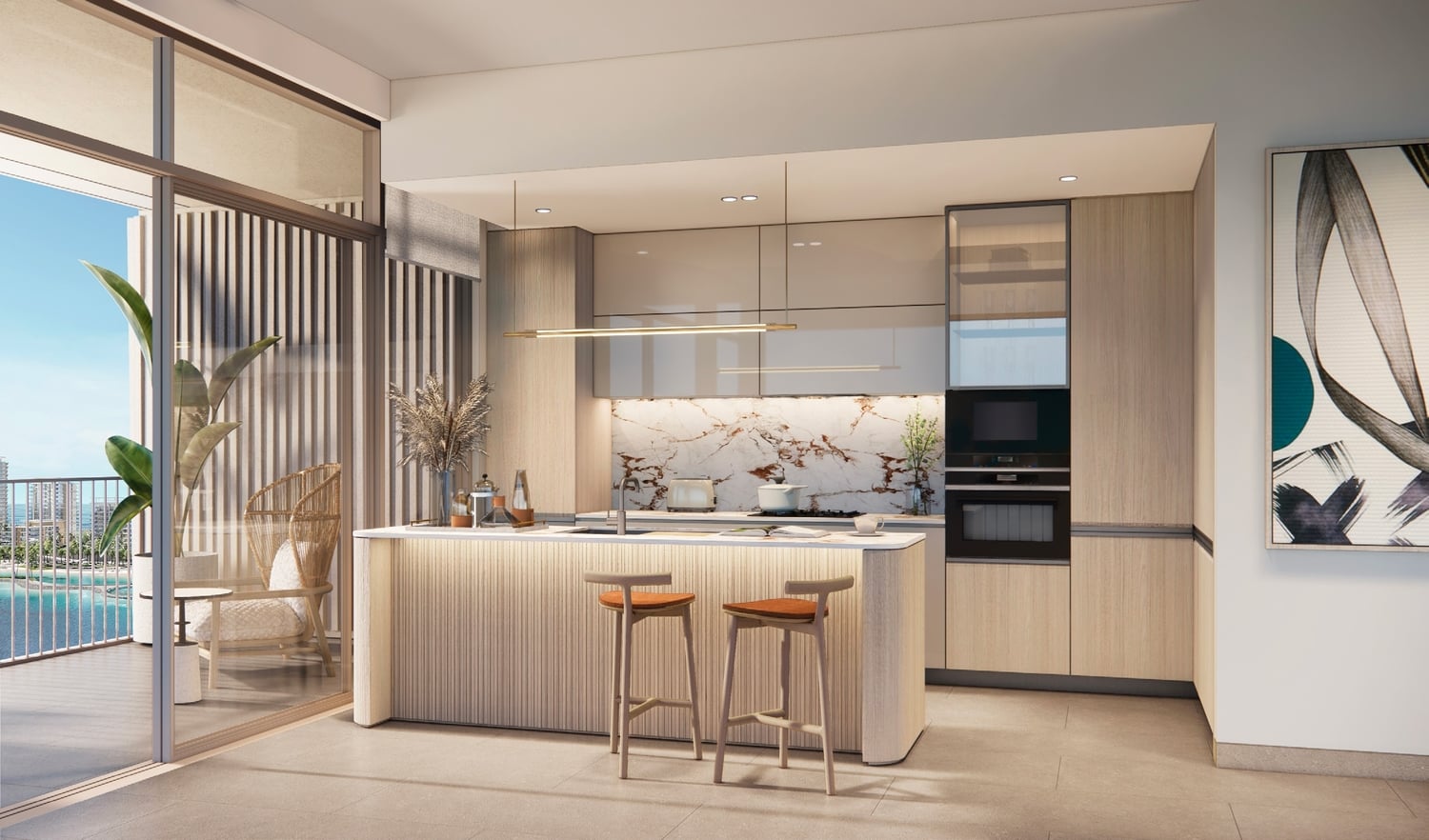 Bay Grove Residences Phase 1, 2 and 3 by Nakheel, image 8 of 22. Render supplied by developer.