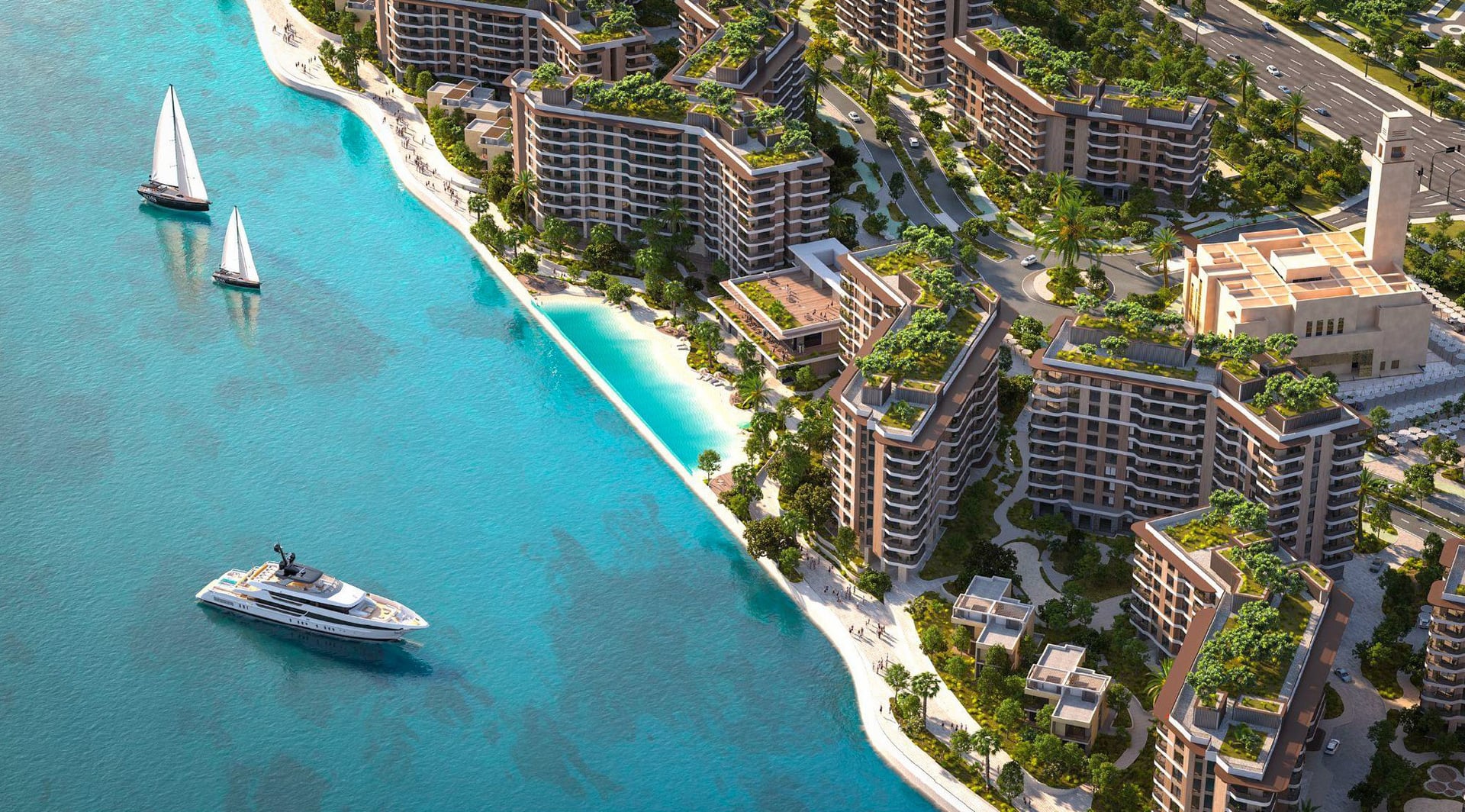 Gardenia Bay by Aldar, image 1 of 20. Render supplied by developer.