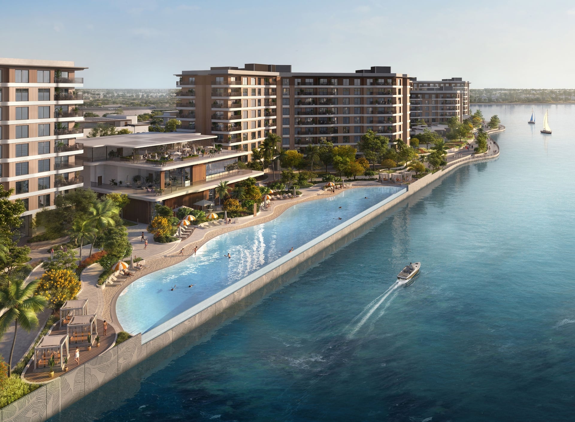 Gardenia Bay by Aldar in Yas Island, render supplied by developer