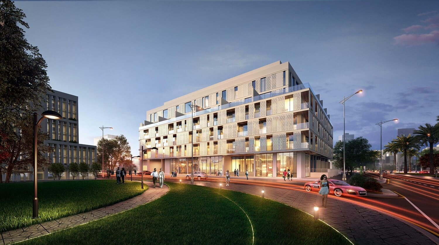 Serenity Lakes 2 by Gulf Land Property Developers, JVC (Jumeirah Village Circle). Render supplied by developer.