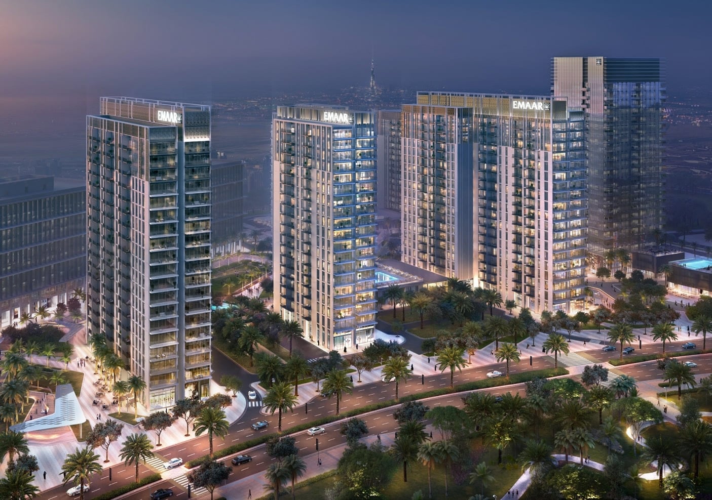 Park Heights by Emaar, Dubai Hills Estate. Render supplied by developer.