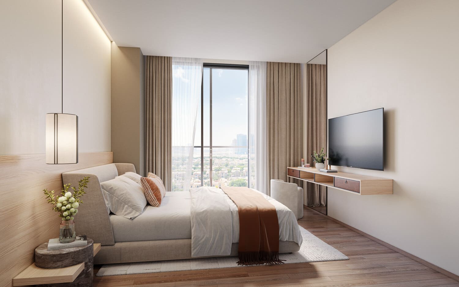 Amer Al Ghurair Residences by Amer Al Ghurair Real Estate Development, image 3 of 4. Render supplied by developer.