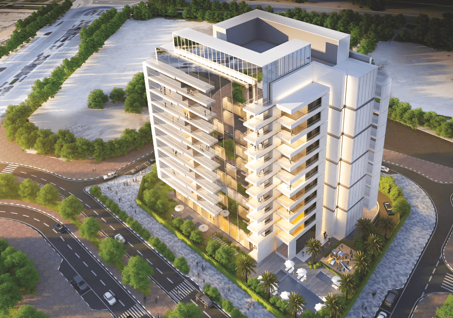 Vista Del Mar by ESNAD Management, Yas Island. Render supplied by developer.