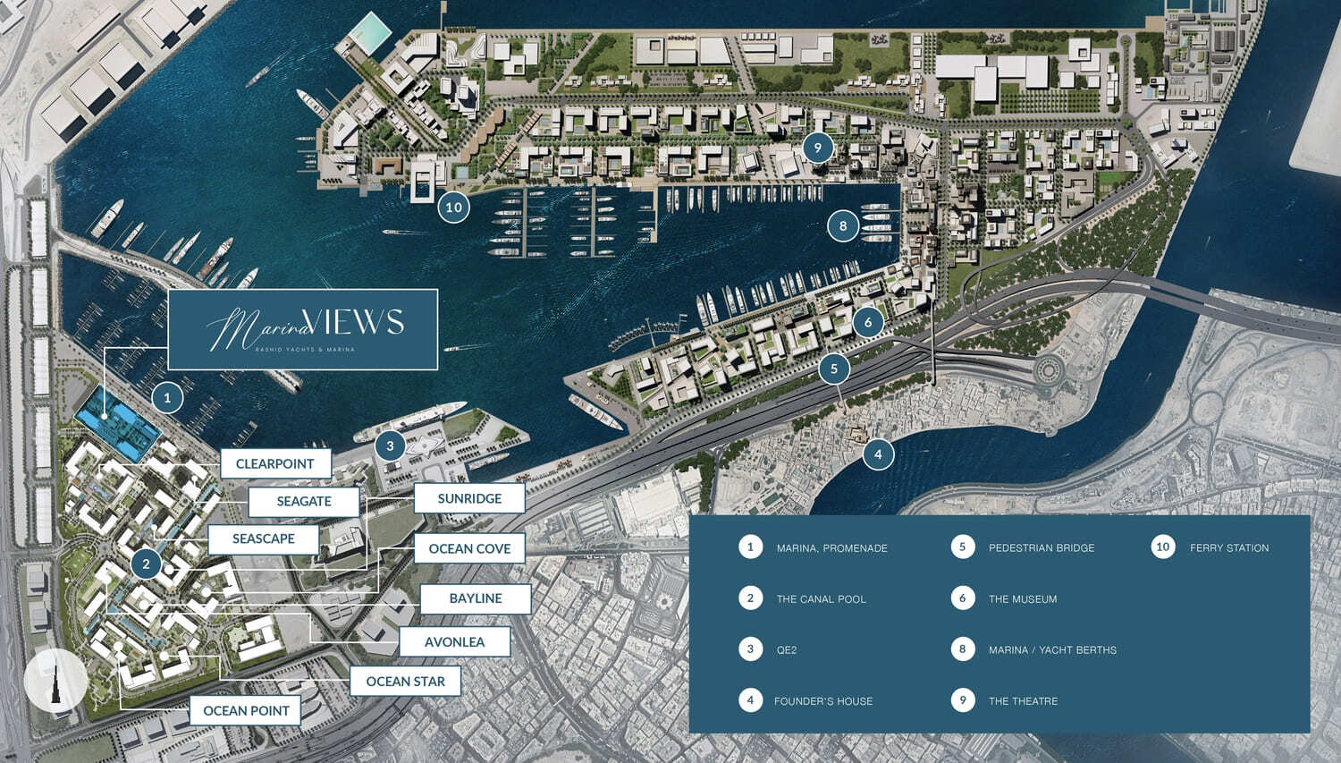 Marina Views by Emaar, image 9 of 9. Render supplied by developer.