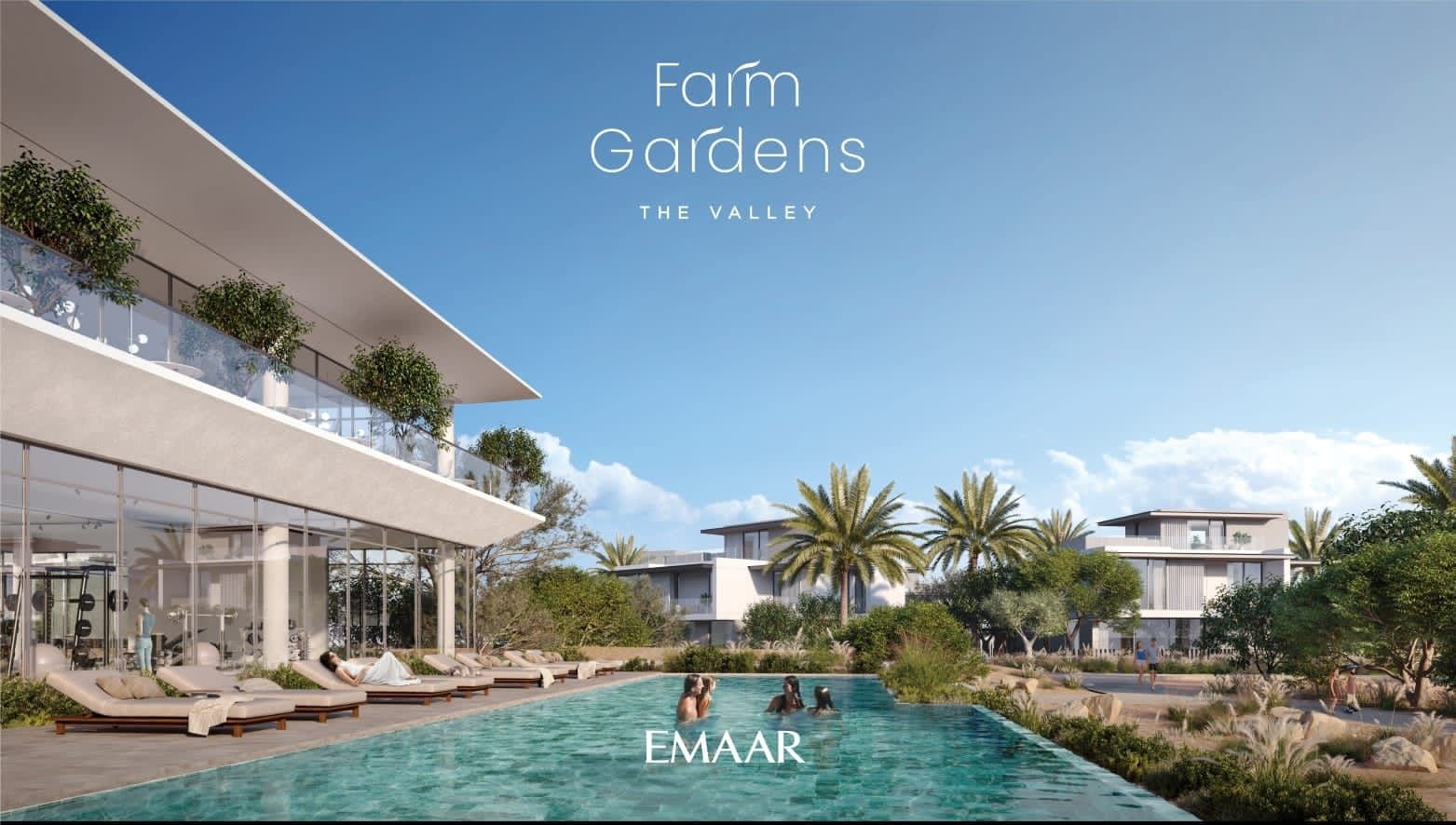 Farm Gardens Villas by Emaar, image 1 of 8. Render supplied by developer.