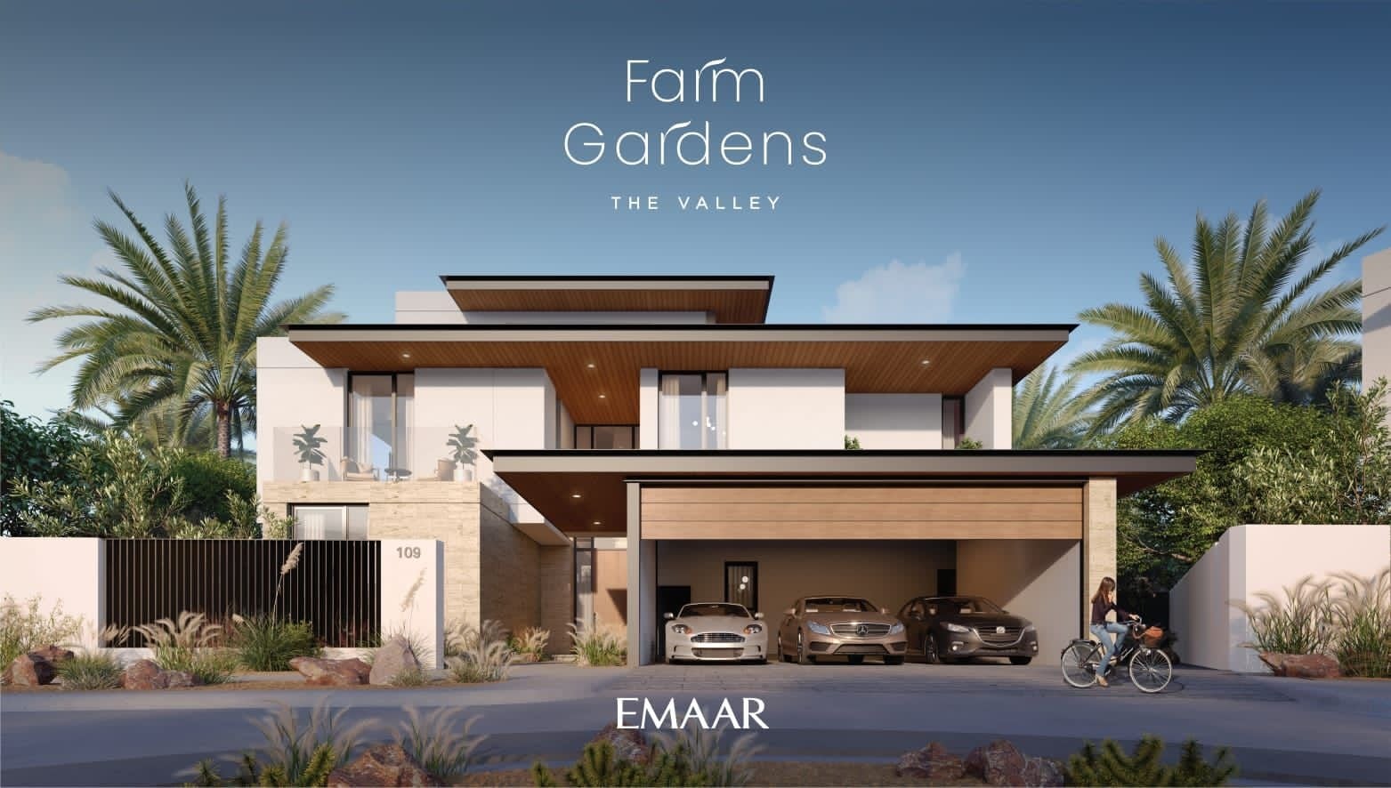 Farm Gardens Villas by Emaar, image 3 of 8. Render supplied by developer.