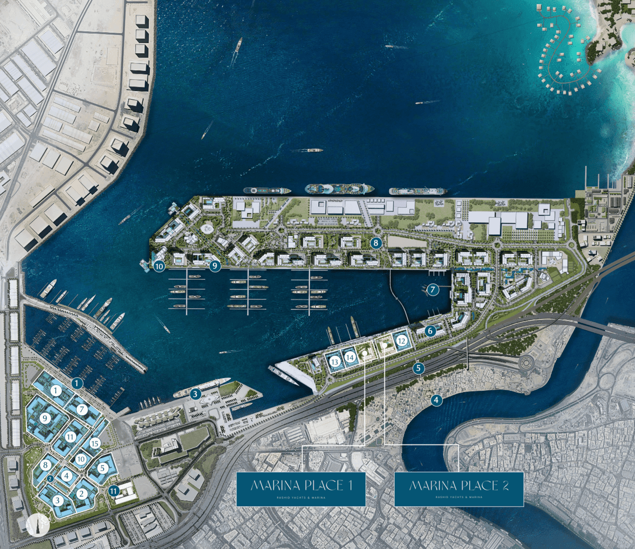 Marina Place by Emaar, image 4 of 5. Render supplied by developer.