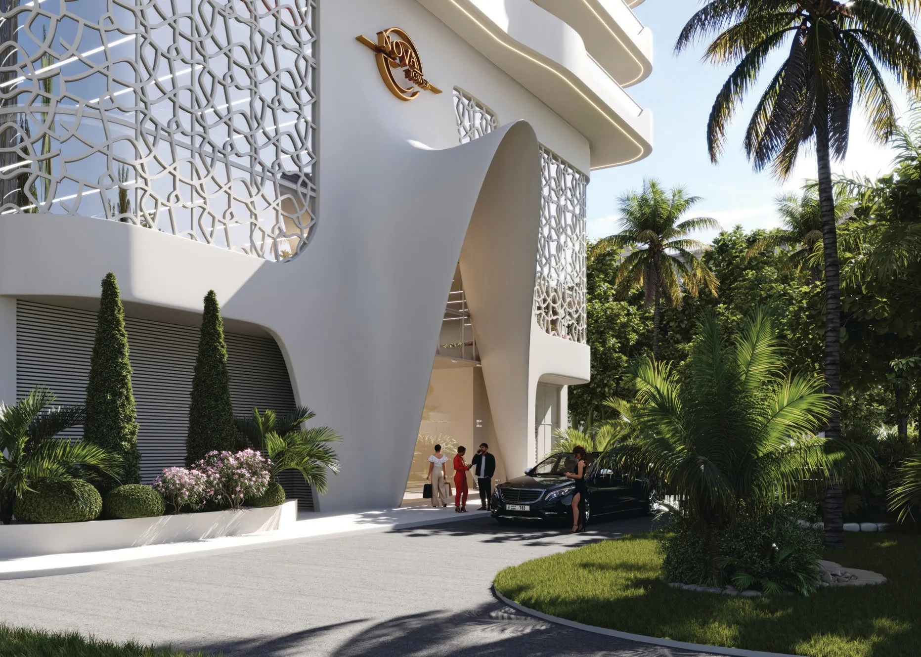 Nova Tower by Alansari Real Estate Development, image 2 of 7. Render supplied by developer.