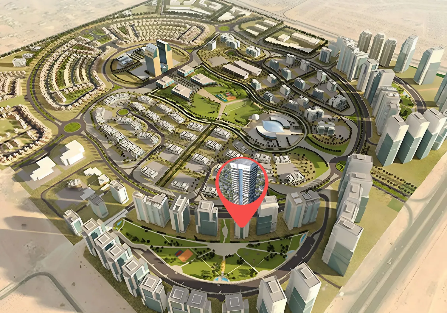 Nova Tower by Alansari Real Estate Development, image 6 of 7. Render supplied by developer.