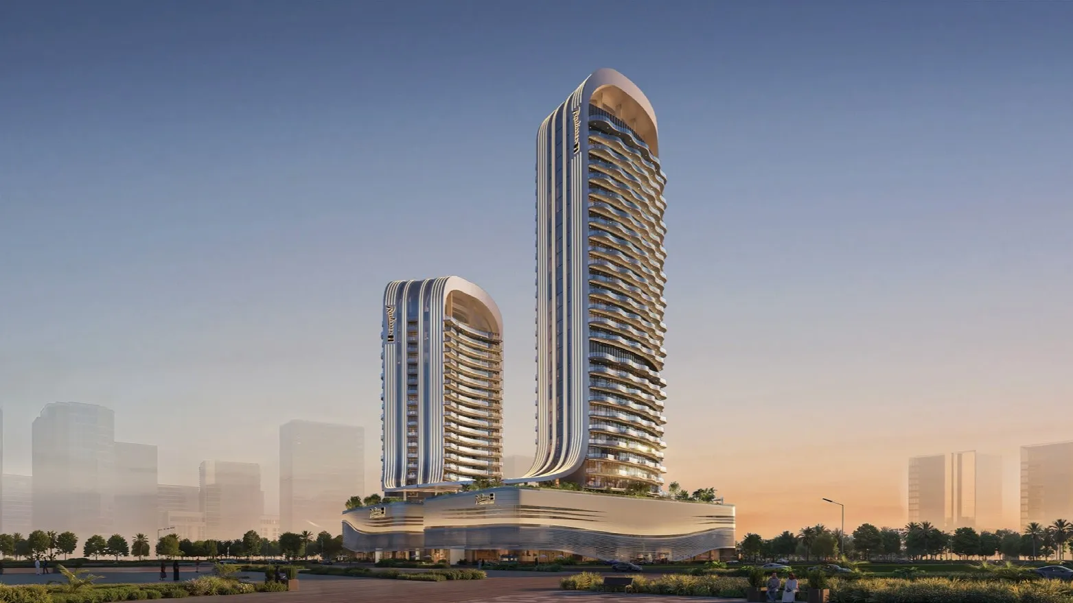 Radisson Blu Residences by BNW Developments, image 1 of 9. Render supplied by developer.