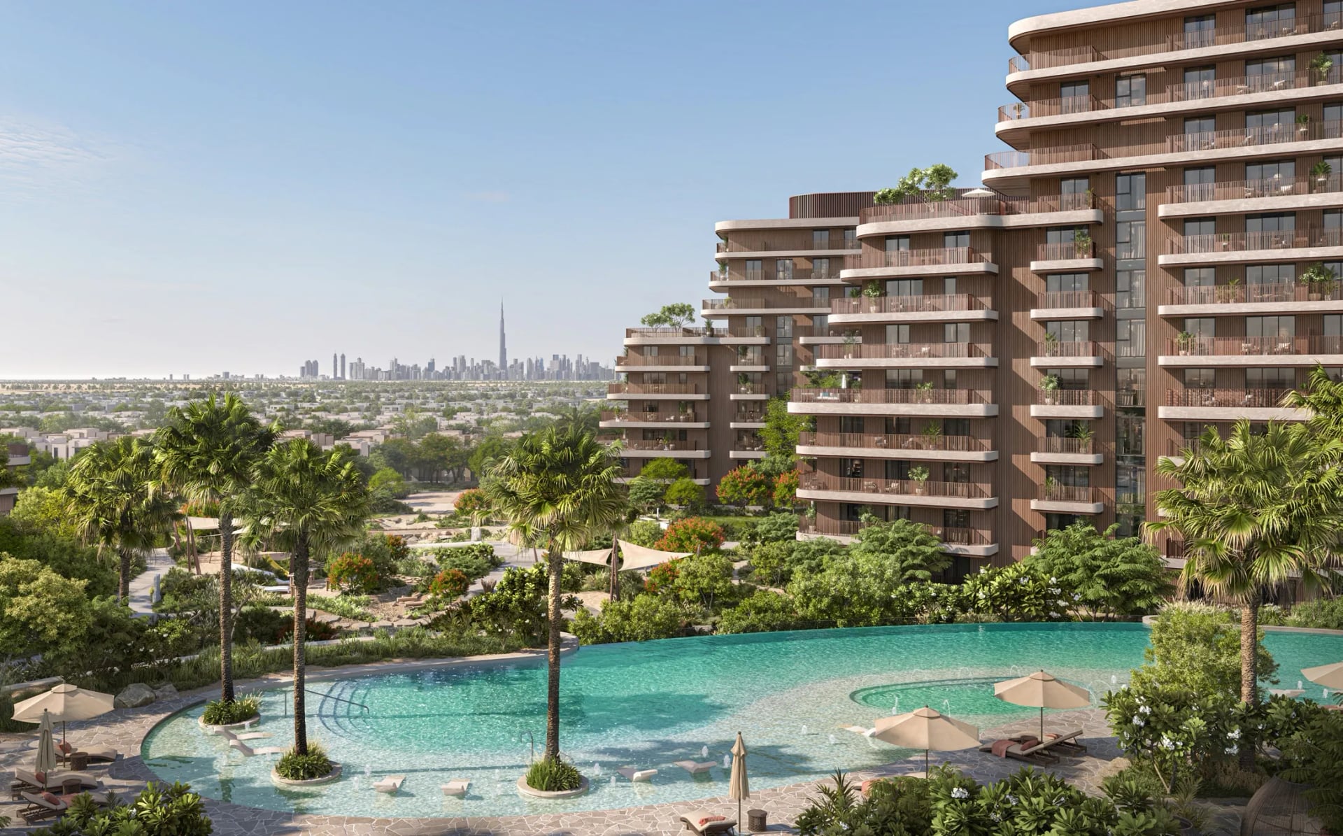 The Wilds Residences by Aldar, image 2 of 14. Render supplied by developer.