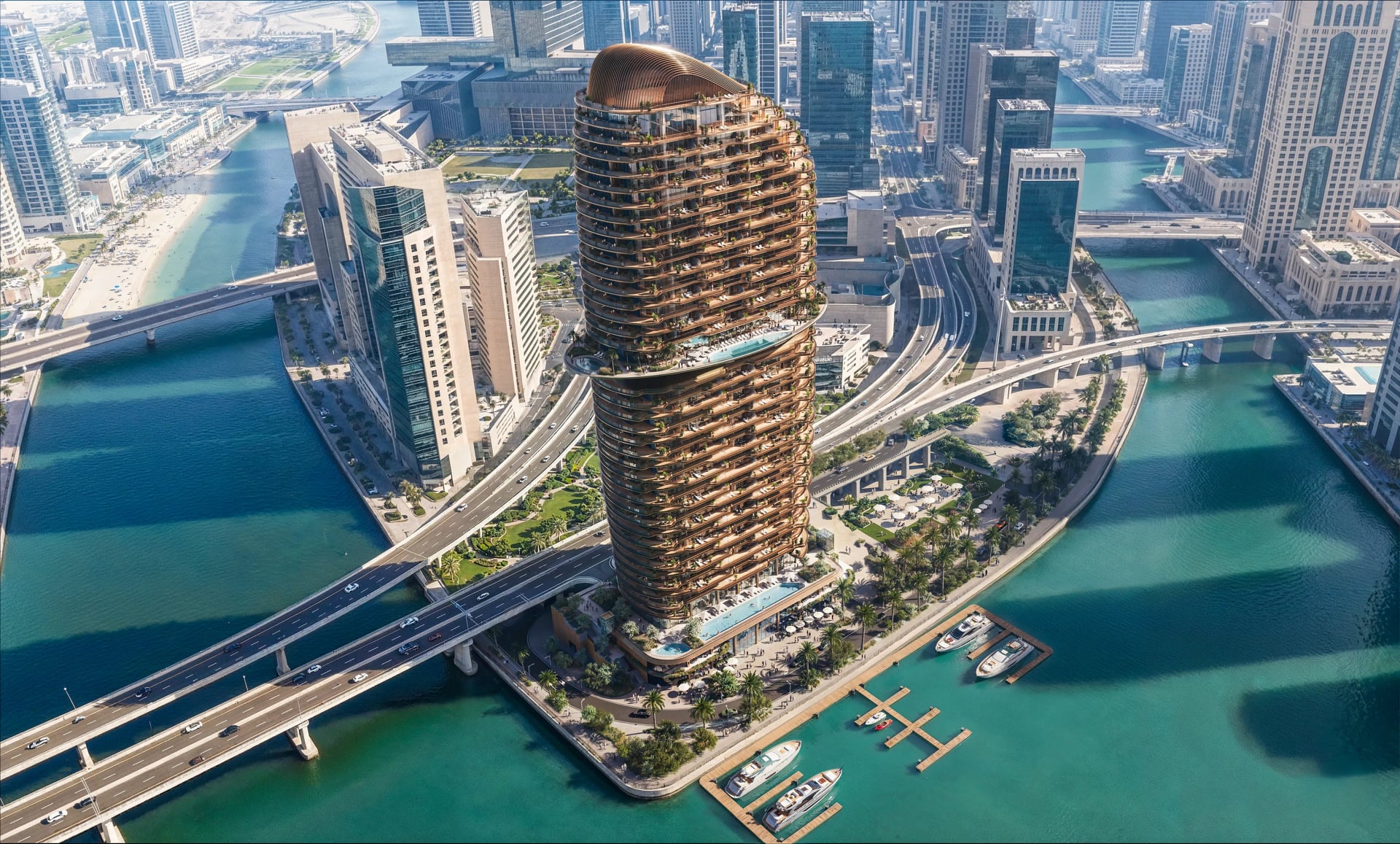 Jumeirah Residence by Royal Group, image 6 of 19. Render supplied by developer.