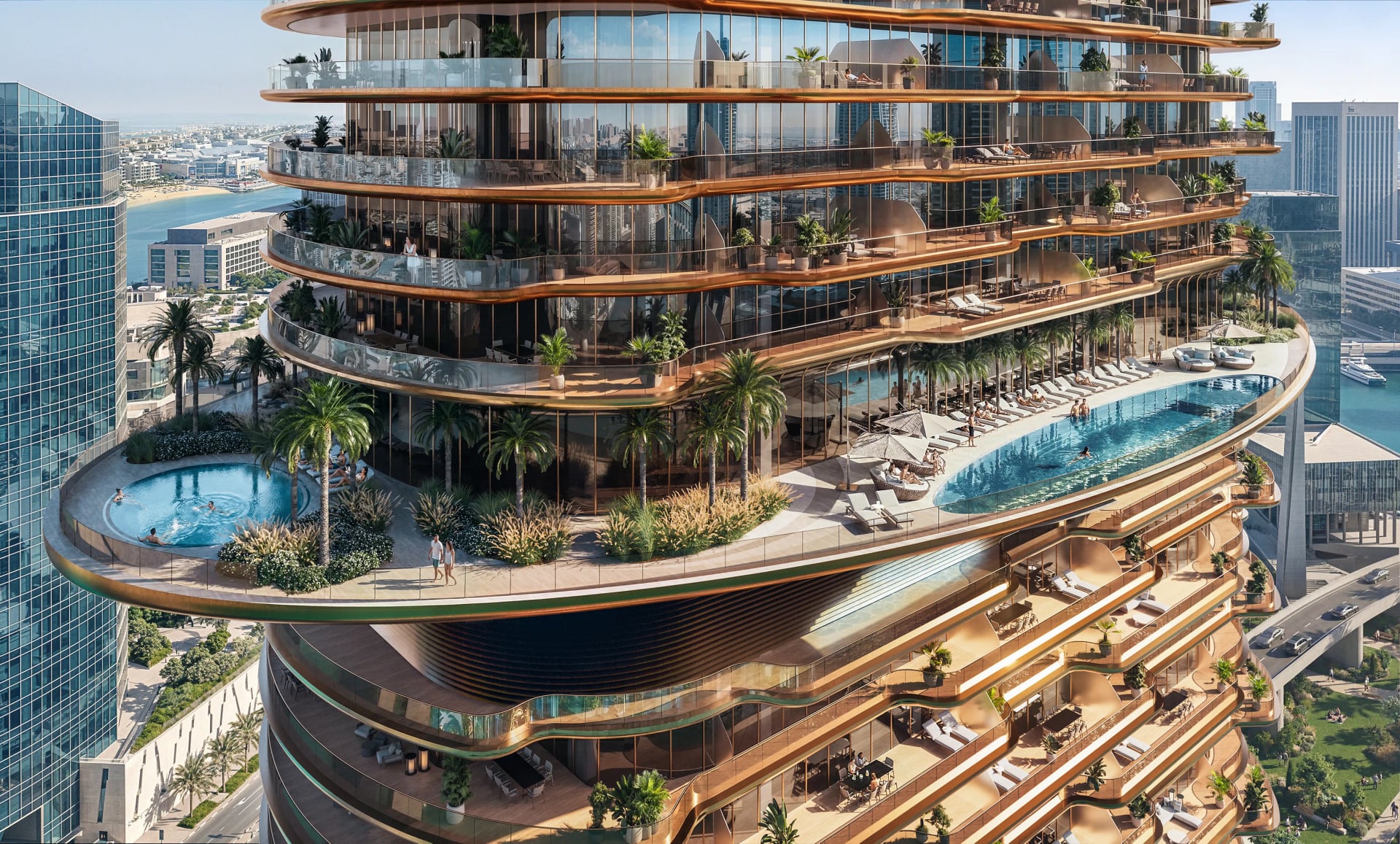 Jumeirah Residence by Royal Group, image 7 of 19. Render supplied by developer.