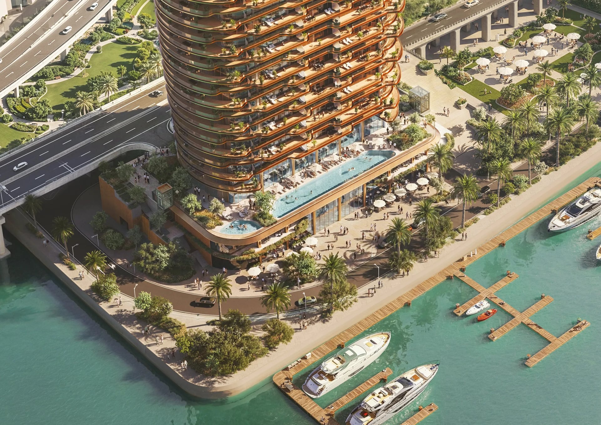 Jumeirah Residence by Royal Group, image 9 of 19. Render supplied by developer.