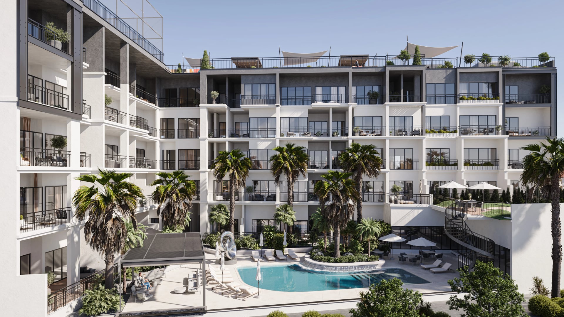 J-Haus Residence by Hirat Real Estate Development, image 1 of 17. Render supplied by developer.