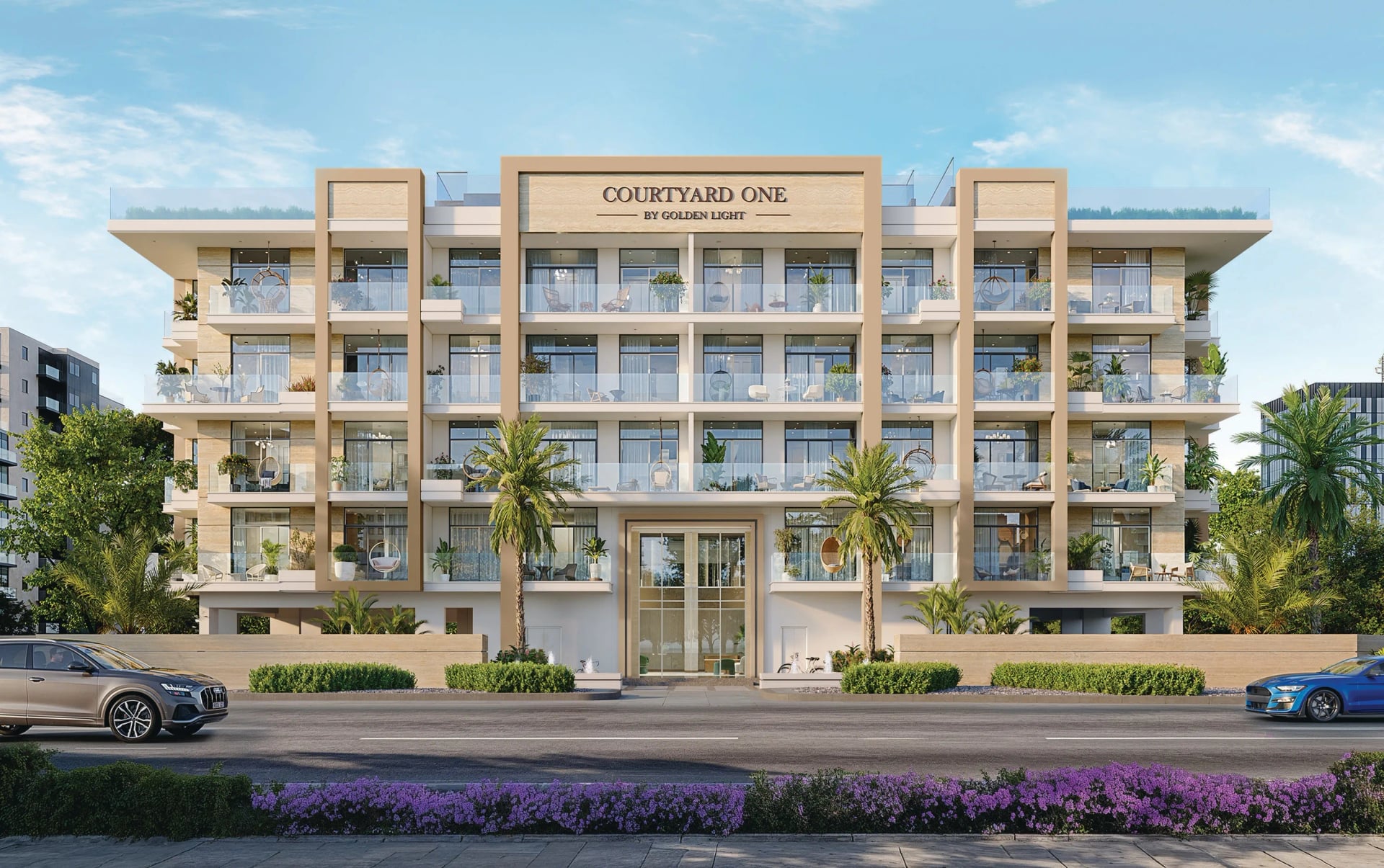 Courtyard One by Golden Light Real Estate Development, image 2 of 15. Render supplied by developer.