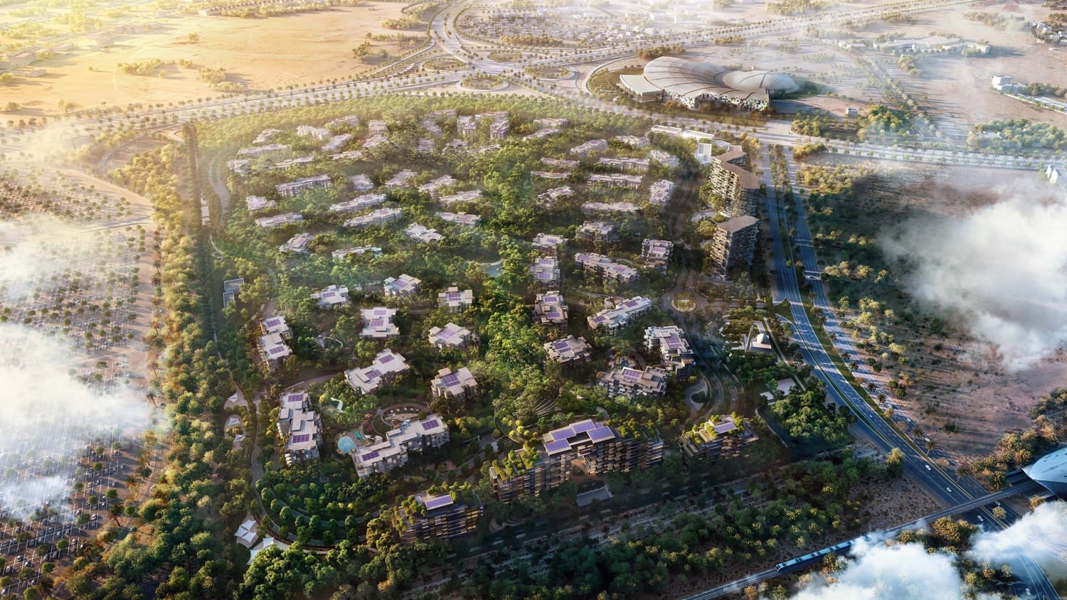 Ghaf Woods by Majid Al Futtaim, image 5 of 13. Render supplied by developer.