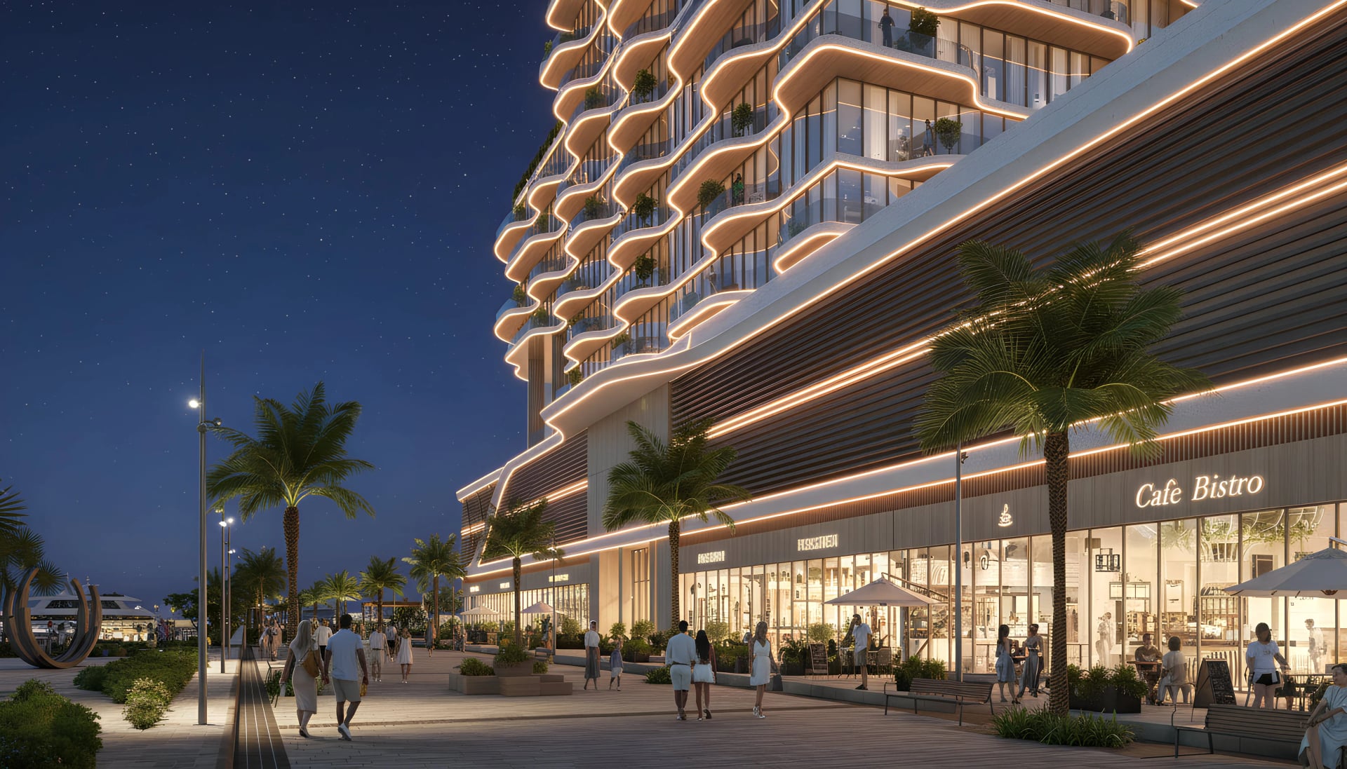 Royal Yacht Club Residence by Azimuth Development, image 3 of 16. Render supplied by developer.