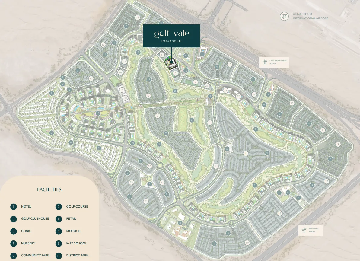 Golf Vale by Emaar, image 6 of 7. Render supplied by developer.
