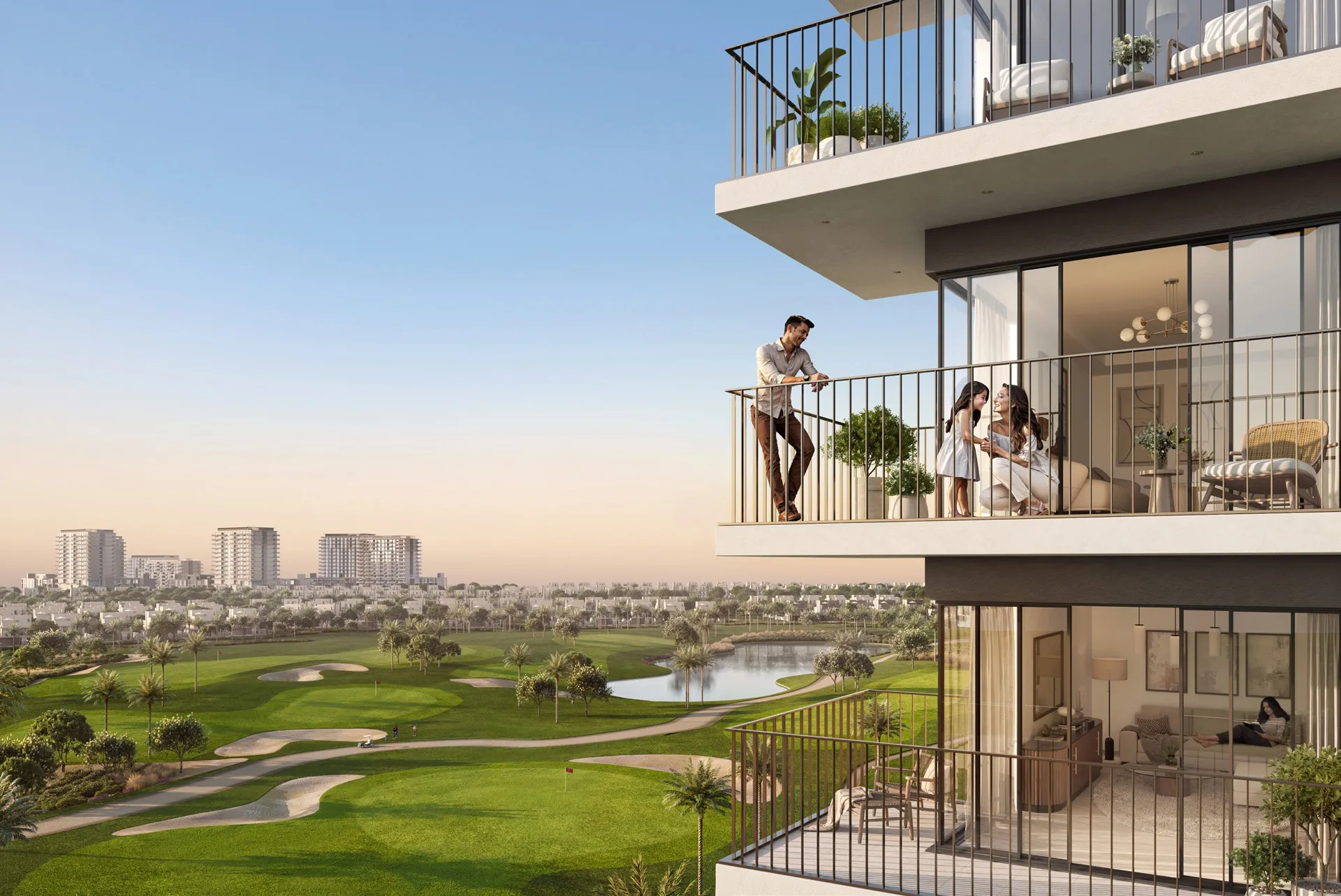 Golf Vale by Emaar, image 1 of 7. Render supplied by developer.