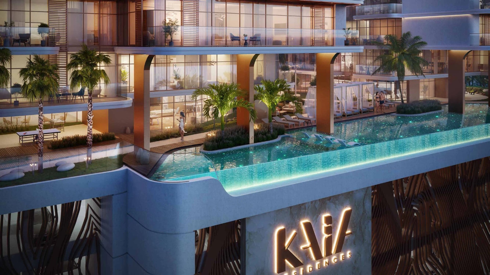 Kaia Residences by AMWAJ Development, image 6 of 24. Render supplied by developer.