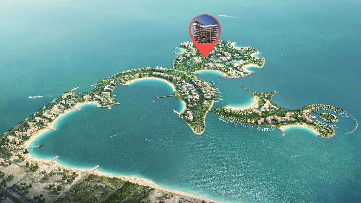 Wyndham Residences Al Marjan Island by Divine One Group, image 6 of 7. Render supplied by developer.