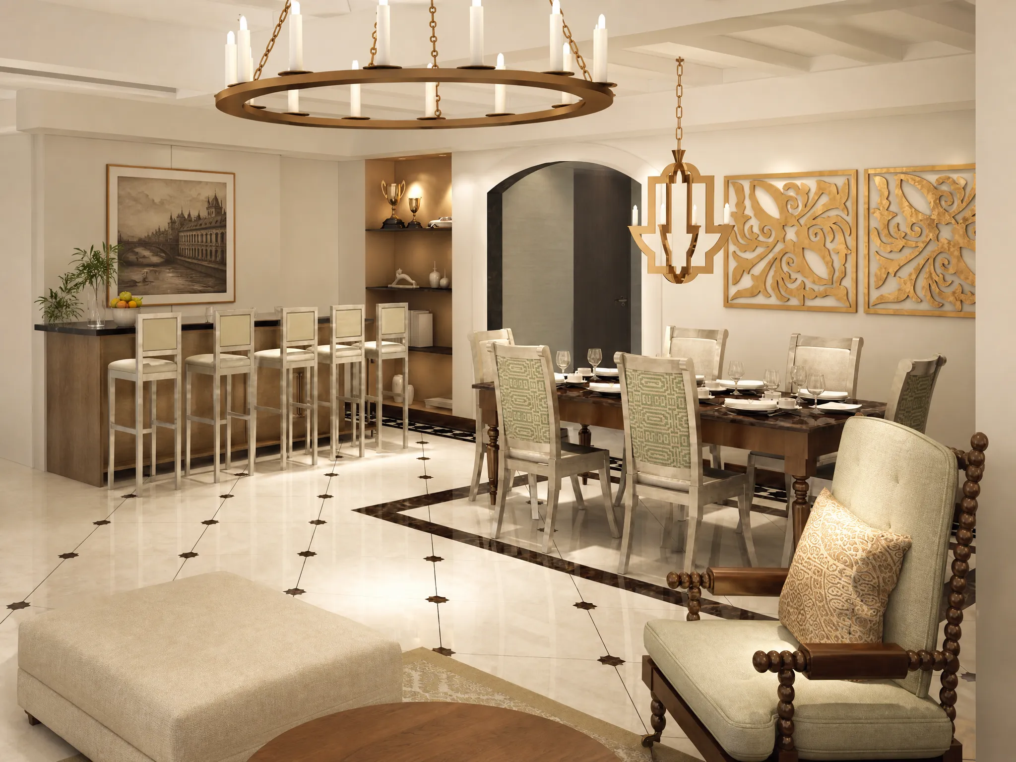 Al Habtoor Polo Resort Villas by Al Habtoor, image 6 of 10. Render supplied by developer.