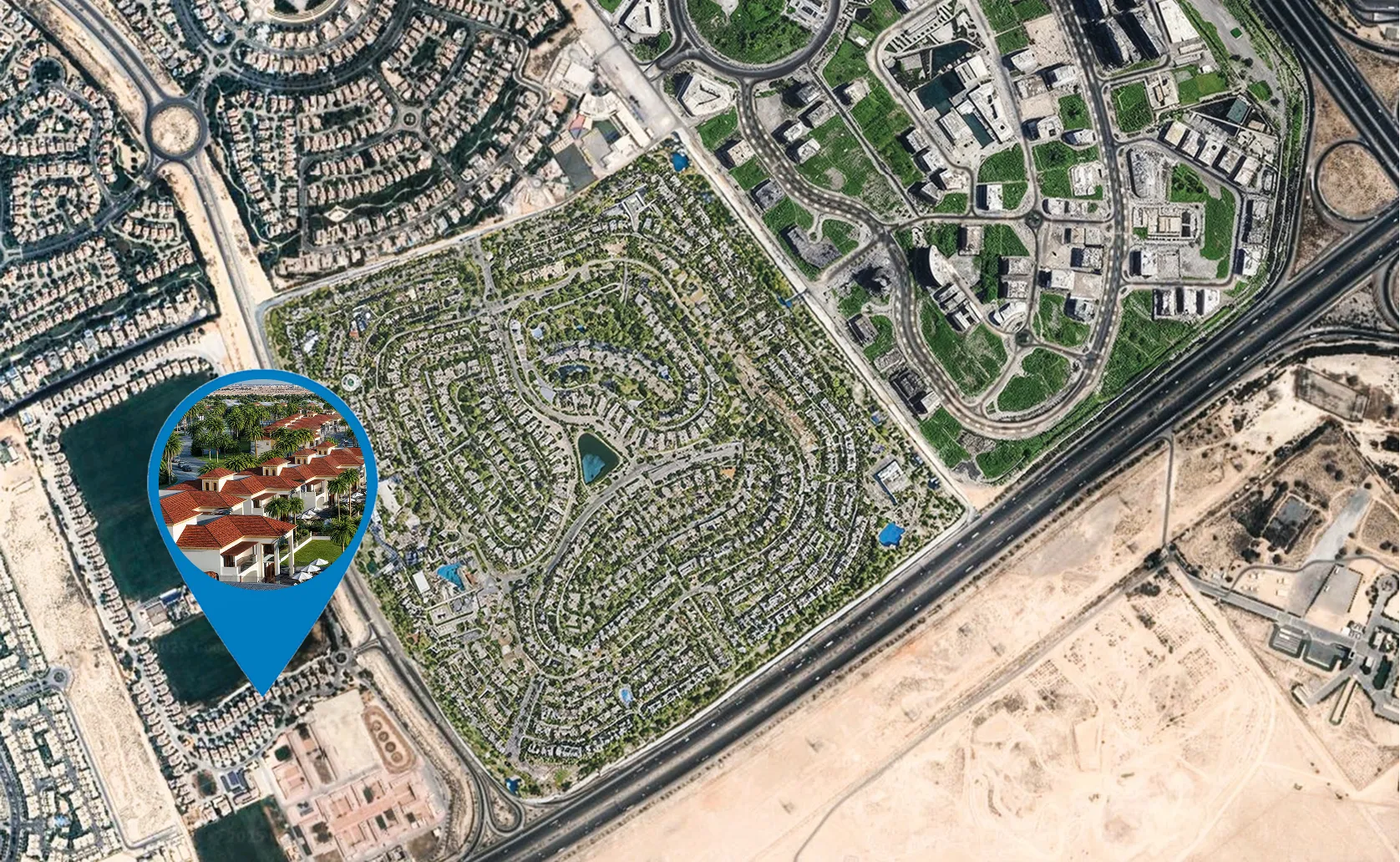 Al Habtoor Polo Resort Villas by Al Habtoor, image 9 of 10. Render supplied by developer.