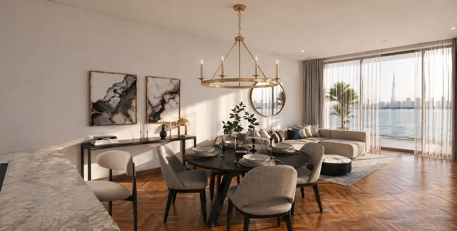 Sea View Residence by Sama Ezdan, image 11 of 13. Render supplied by developer.