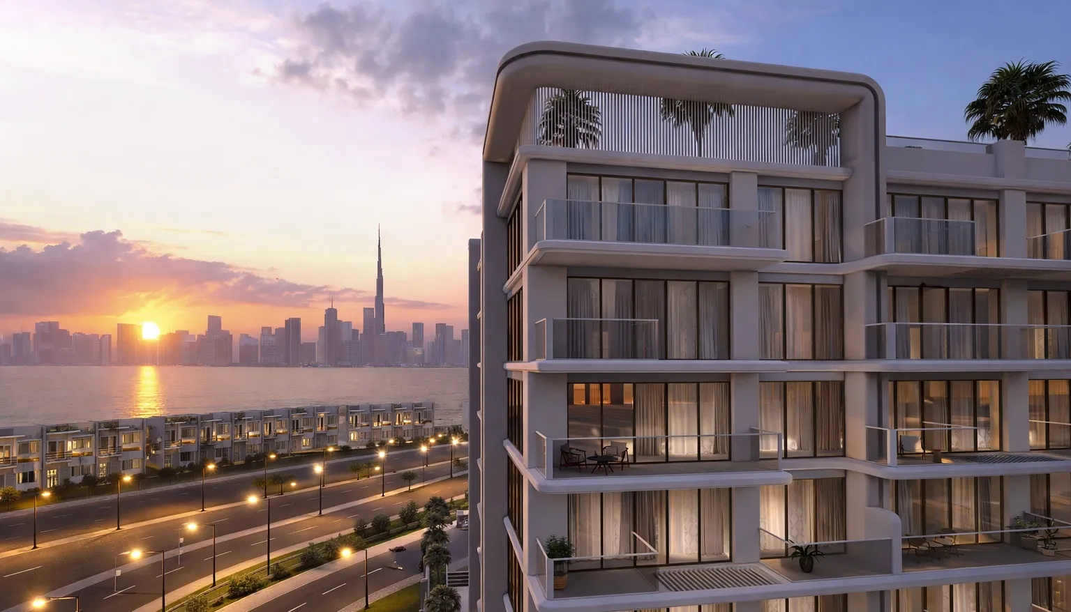 Sea View Residence by Sama Ezdan, image 5 of 13. Render supplied by developer.