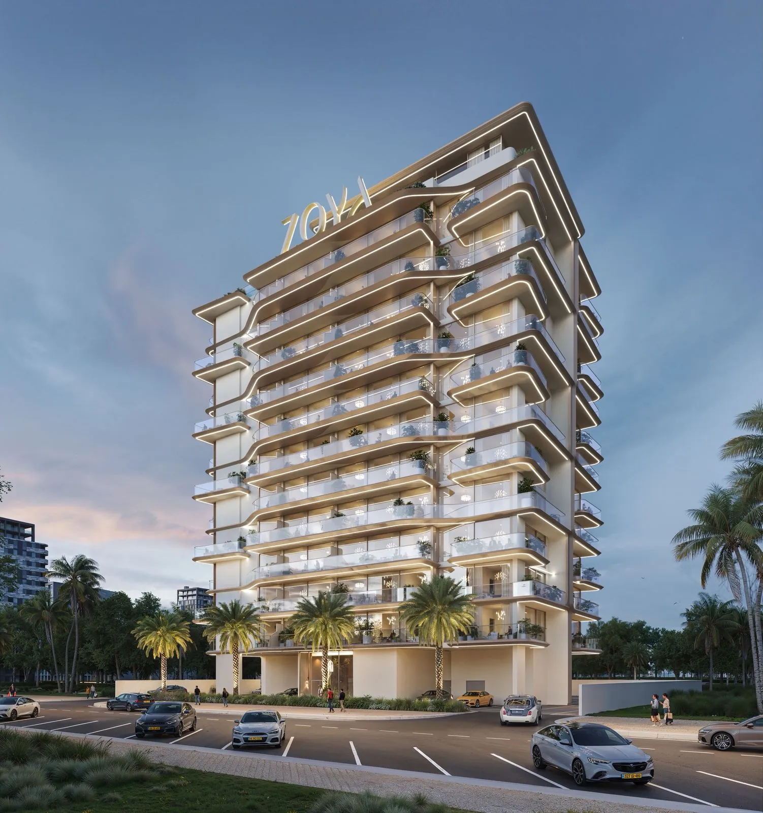 Izel by Zoya by Zoya Developments, Dubailand Residence Complex. Render supplied by developer.
