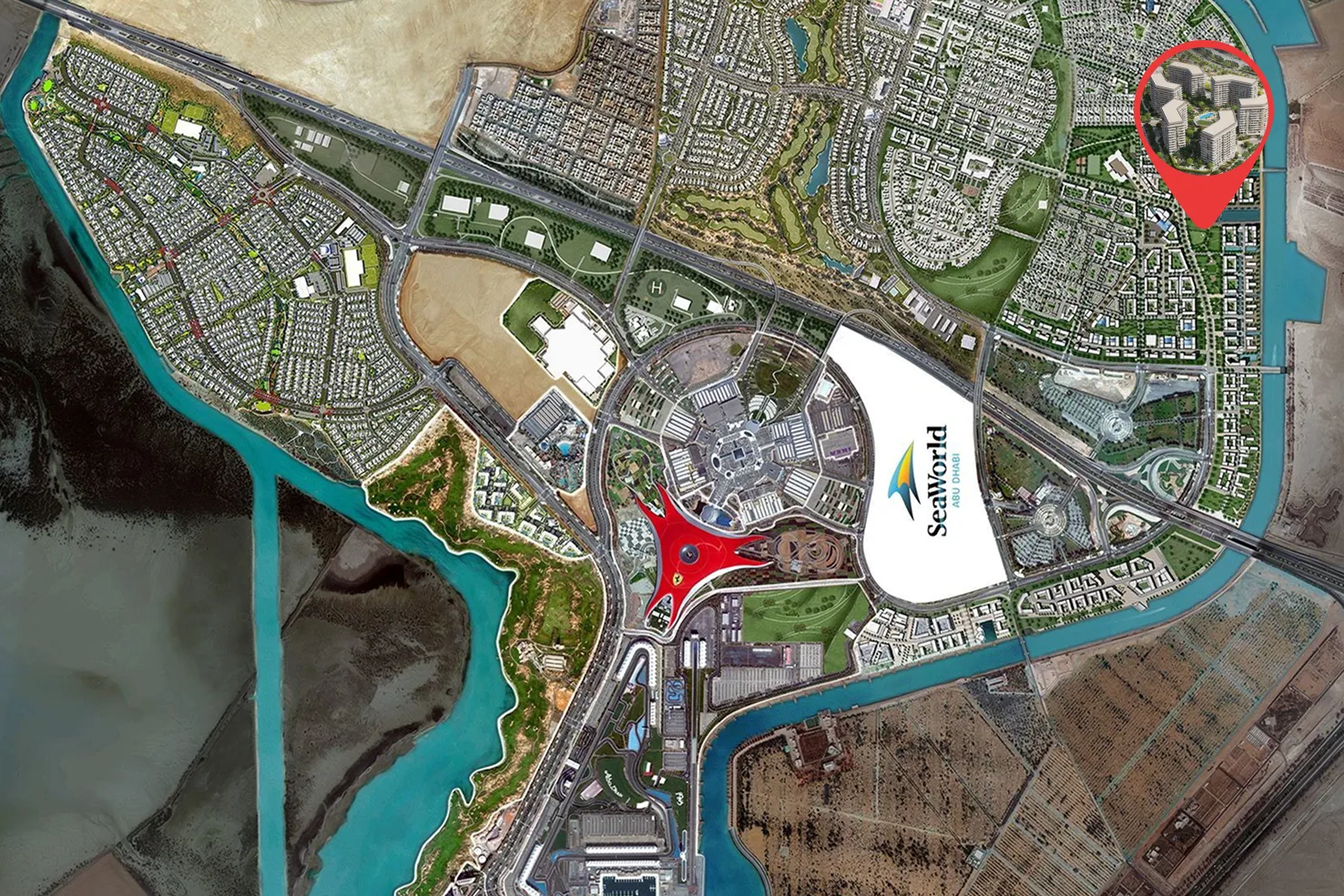Yas Park Place by Aldar, image 8 of 8. Render supplied by developer.