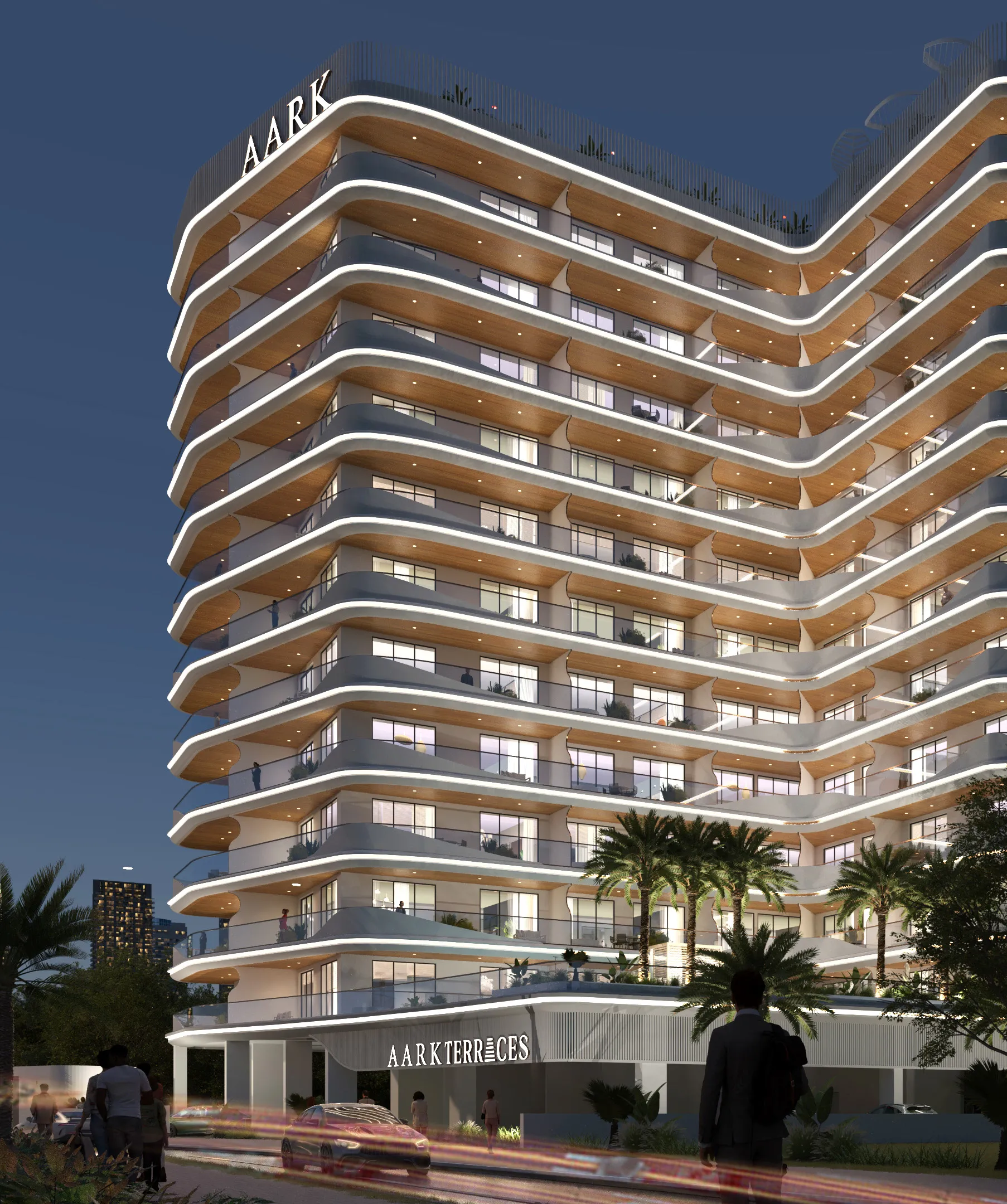 Karl Lagerfeld Beach Residences by Aark Developers, image 6 of 27. Render supplied by developer.