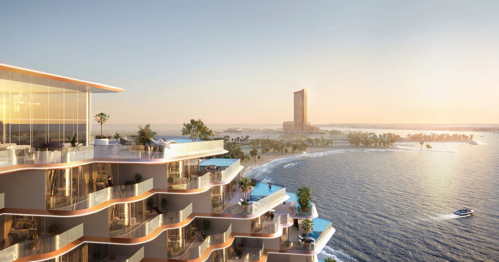 Karl Lagerfeld Beach Residences by Aark Developers, image 9 of 27. Render supplied by developer.