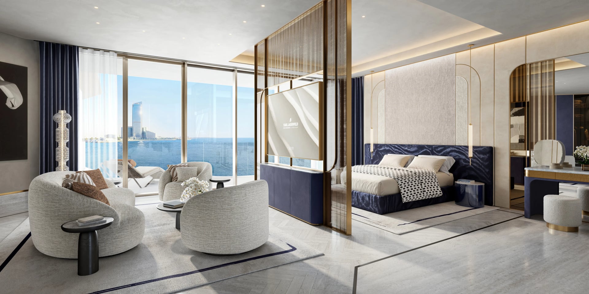 Karl Lagerfeld Beach Residences by Aark Developers, image 21 of 27. Render supplied by developer.