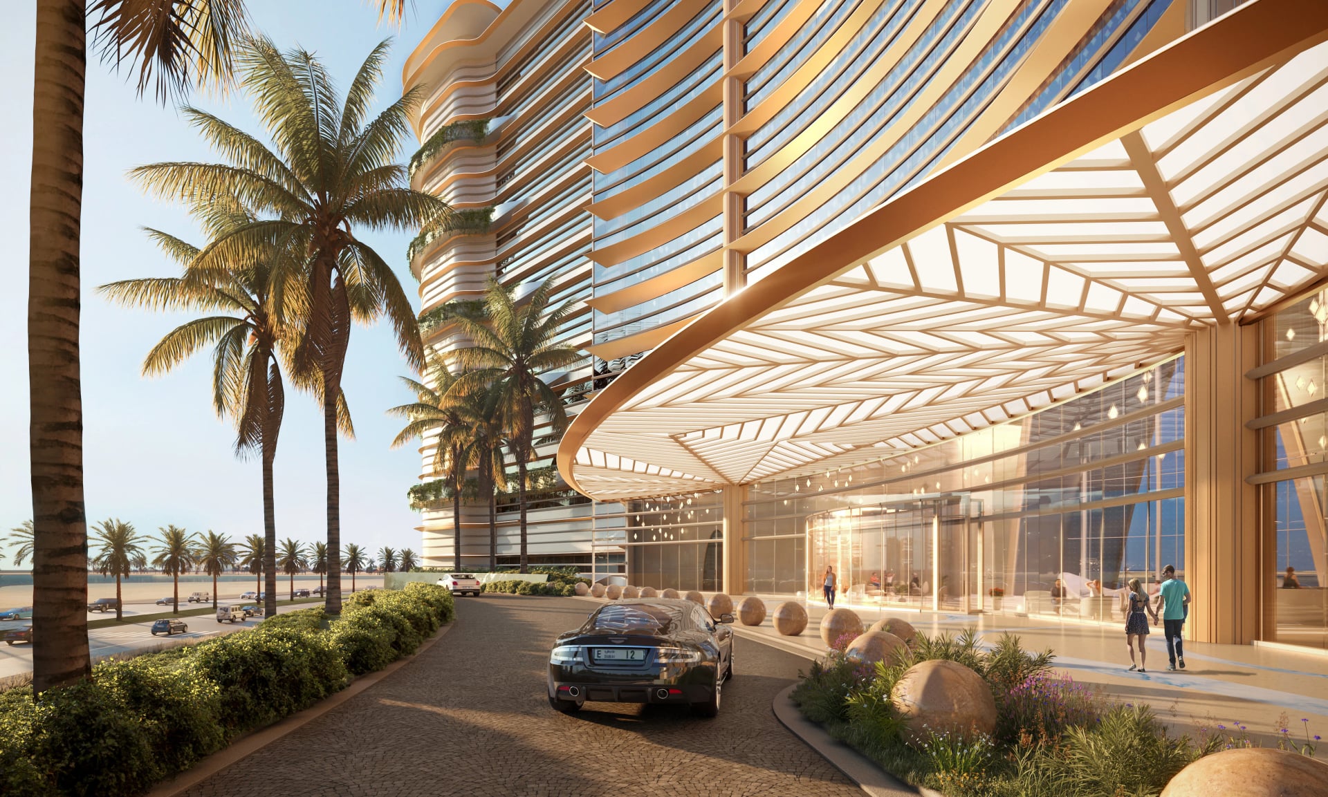 Karl Lagerfeld Beach Residences by Aark Developers, image 10 of 27. Render supplied by developer.
