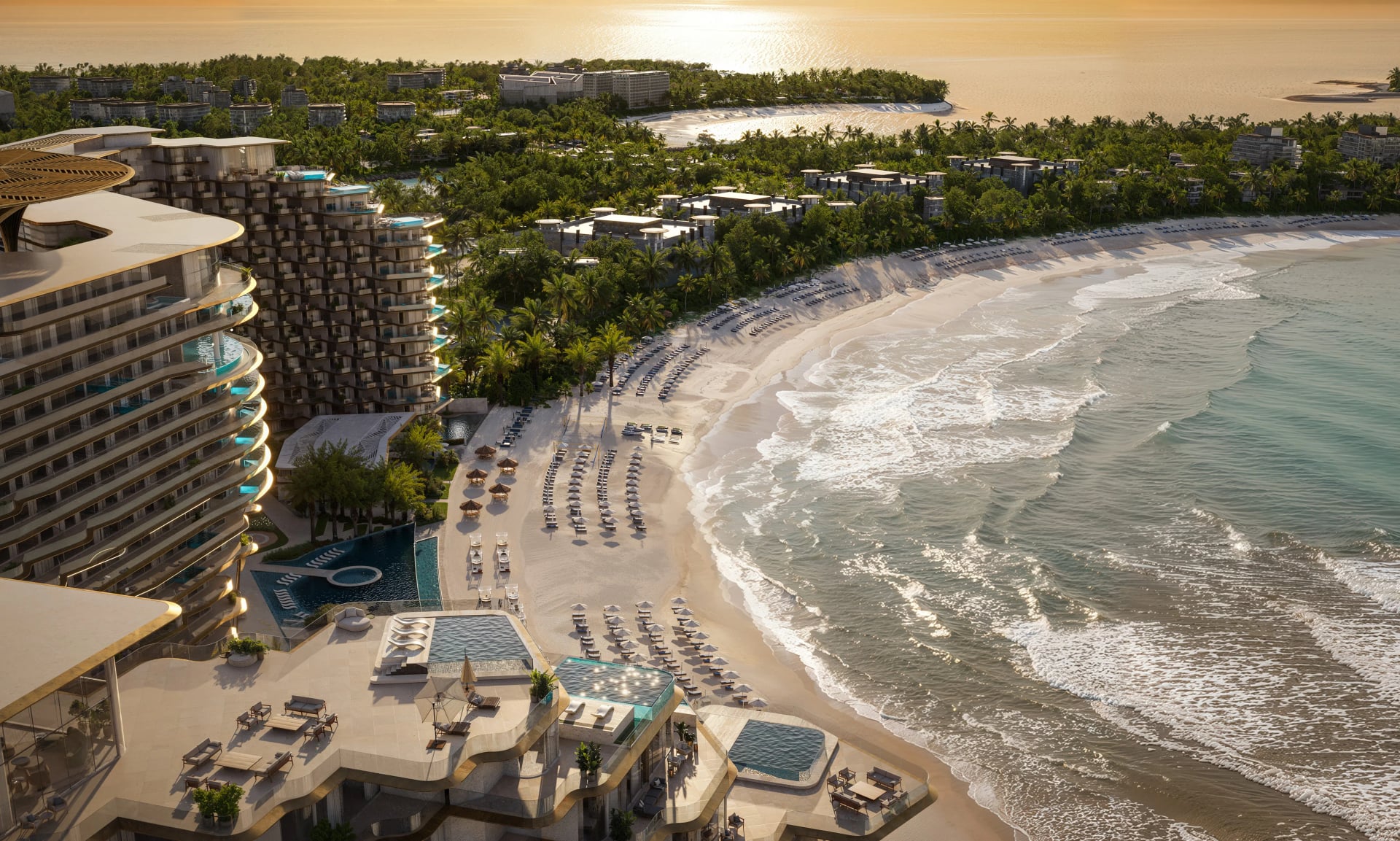 Karl Lagerfeld Beach Residences by Aark Developers, image 11 of 27. Render supplied by developer.