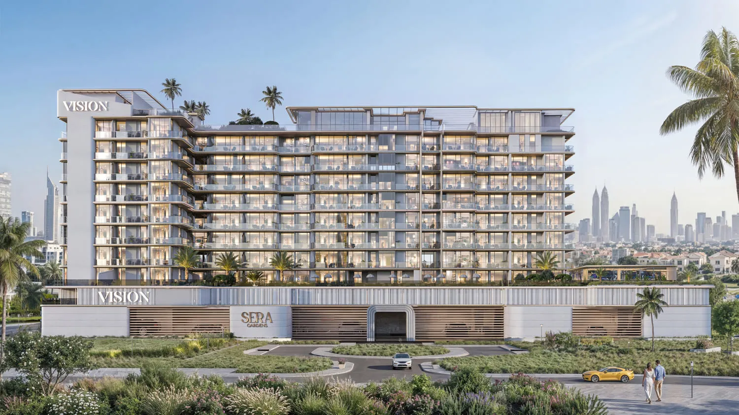 Sera Gardens by Vision by Vision Developments, Dubai Production City. Render supplied by developer.