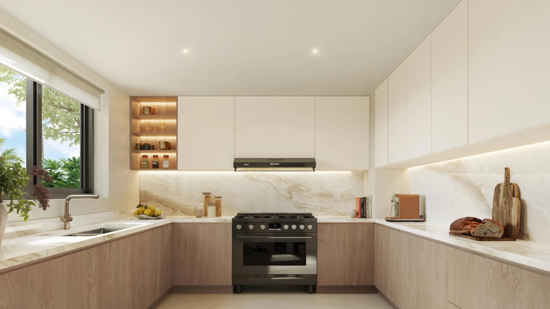 Al Ghadeer Gardens by Aldar, image 1 of 5. Render supplied by developer.
