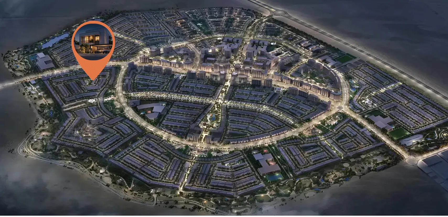 Al Ghadeer Gardens by Aldar, image 5 of 5. Render supplied by developer.