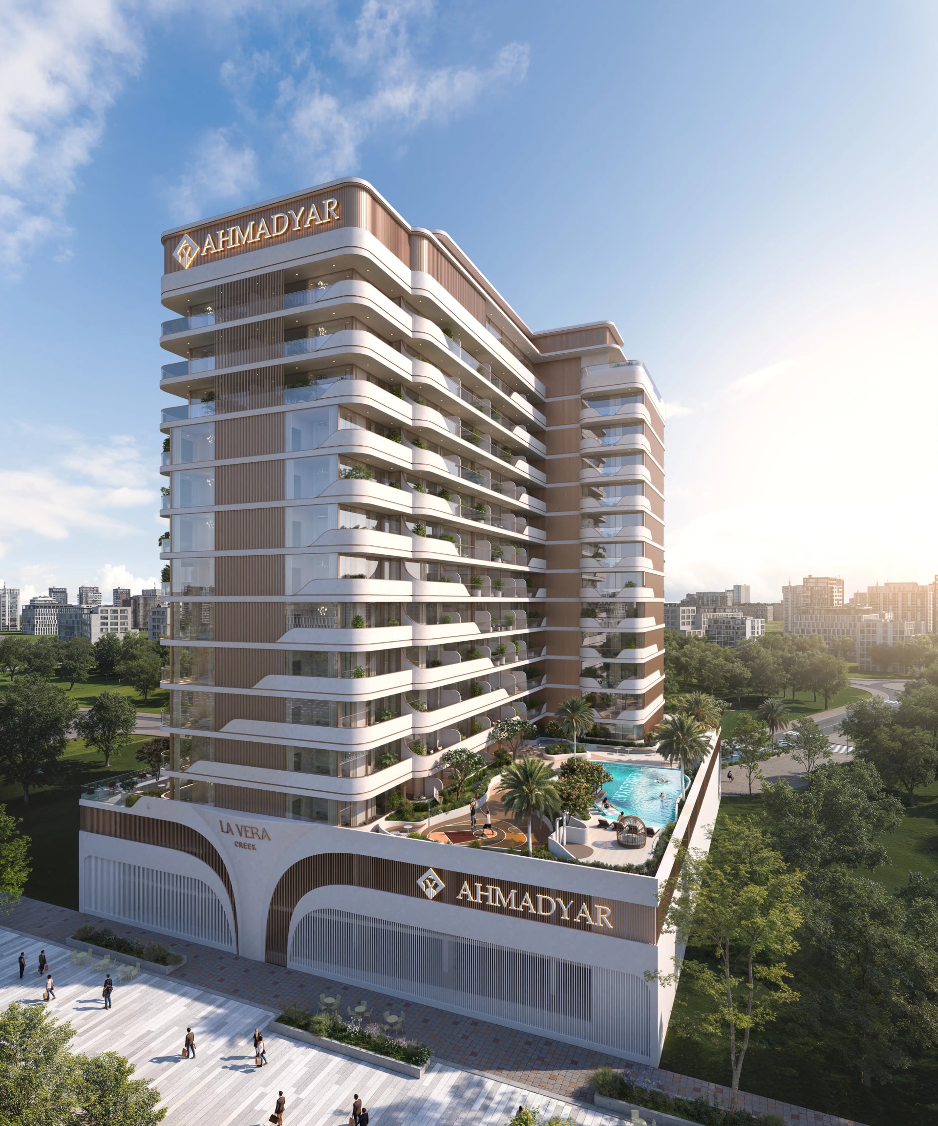 La Vera Creek by Ahmadyar Developments, image 2 of 14. Render supplied by developer.