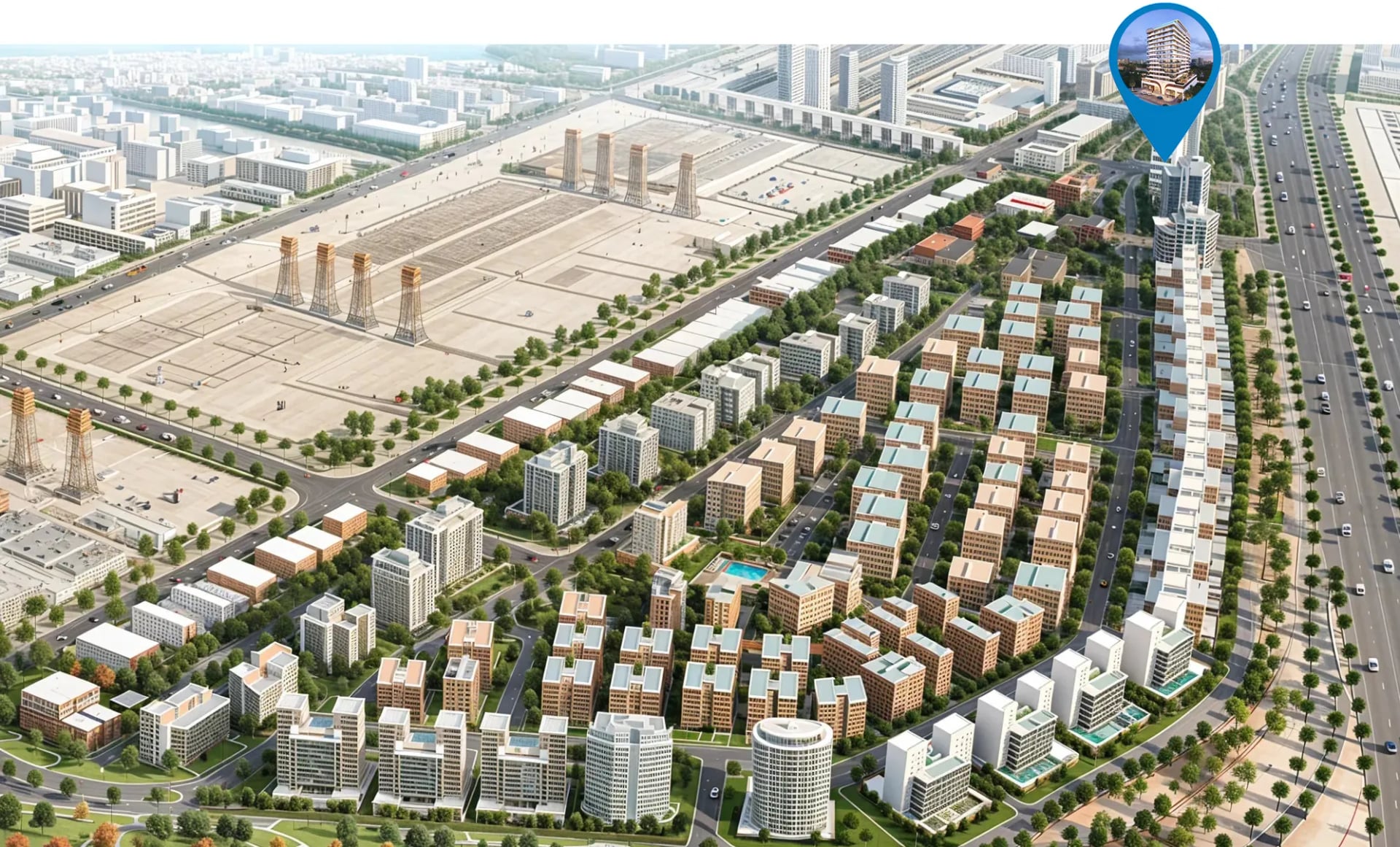 La Vera Creek by Ahmadyar Developments, image 12 of 14. Render supplied by developer.