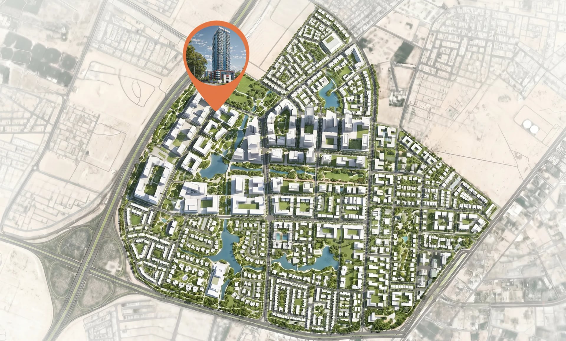 Al-Aamra 1 Tower by GJ Properties, image 5 of 5. Render supplied by developer.