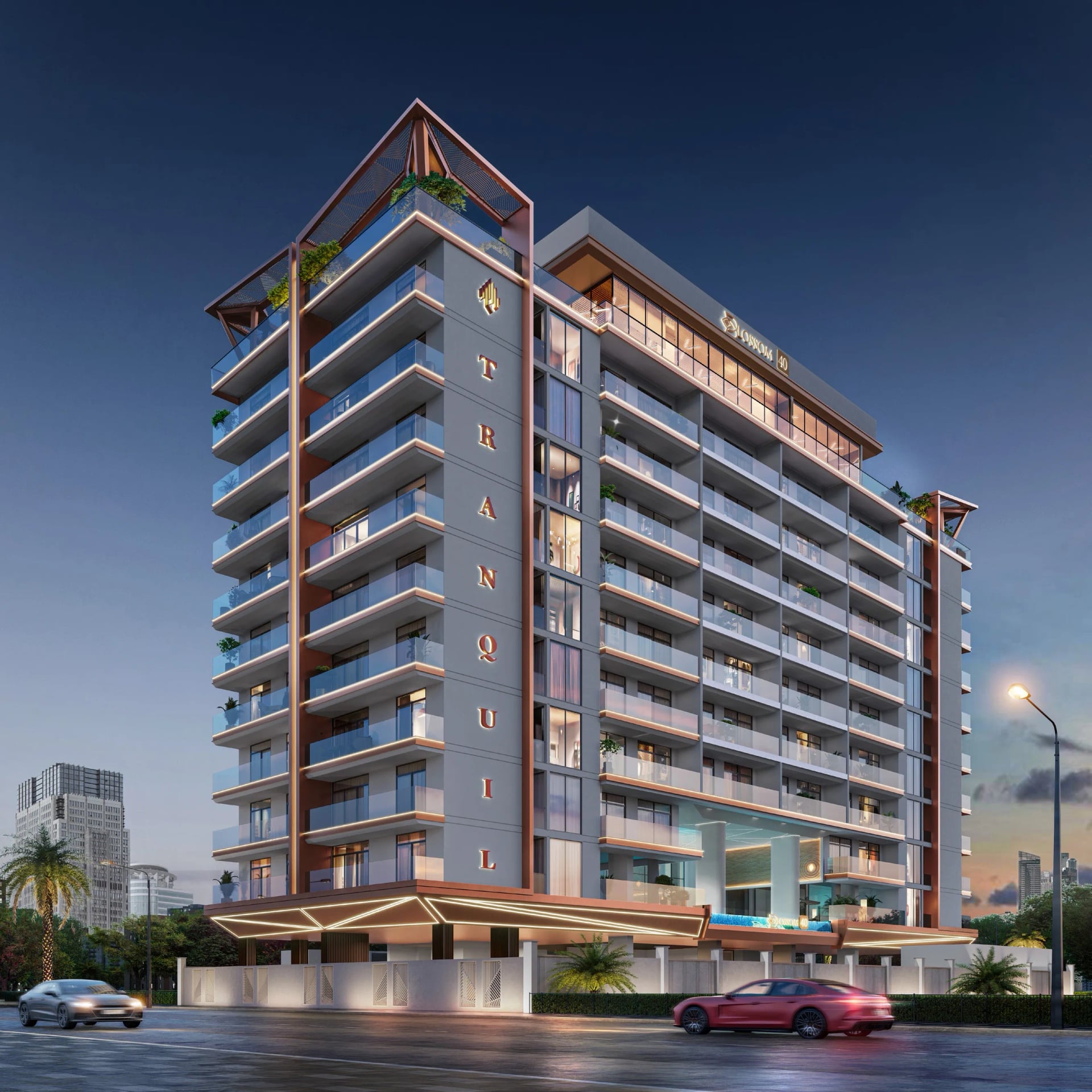 Blossom 40 by Tranquil Infra Developers, image 1 of 14. Render supplied by developer.