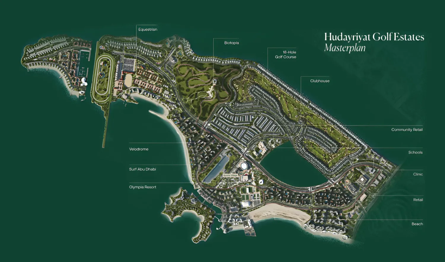 Hudayriyat Golf Estates by Modon, image 7 of 11. Render supplied by developer.