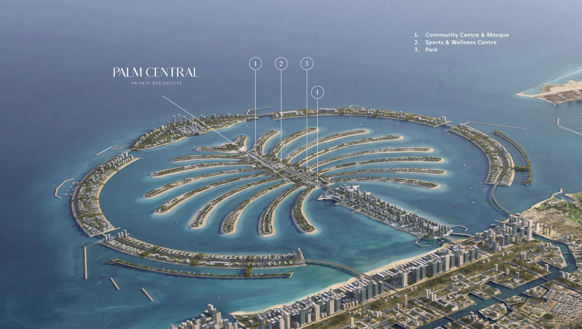 Palm Central Private Residences Phase 2 by Nakheel, image 18 of 19. Render supplied by developer.